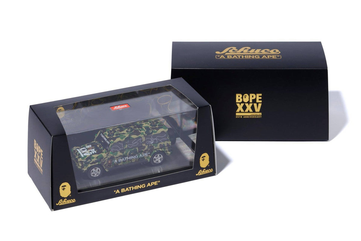 BAPE 25th Benz g55フィギュア ミニカー A BATHING APE | [SCHUCO] BAPE XXV 25th Anniversary Mercedes