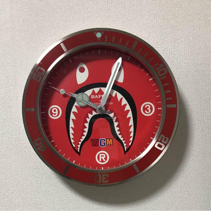 A BATHING APE | BAPEX SHARK Wall Clock – SECOND OCEAN SECRET STORE